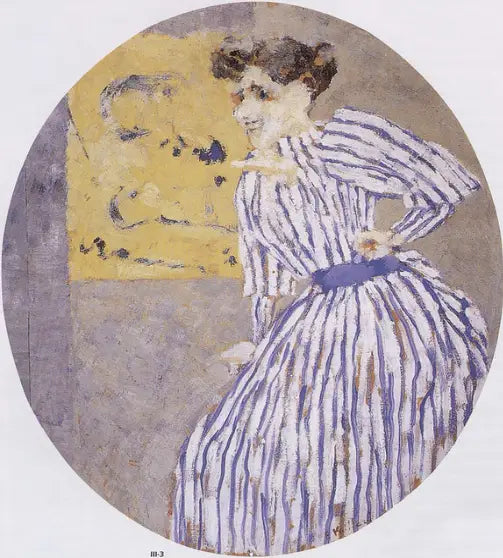 El vestido a rayas - Édouard Vuillard