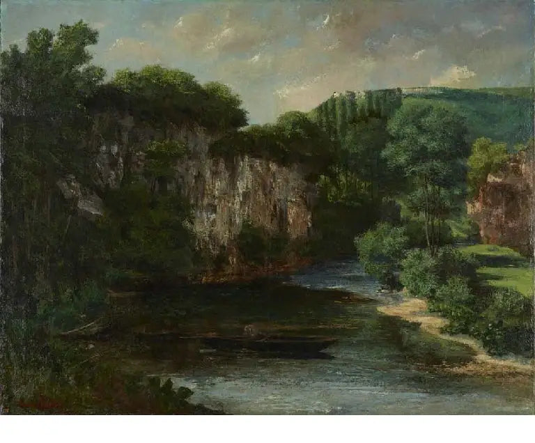 La roca Oraguay, valle de Maisières, Doubs - Gustave Courbet
