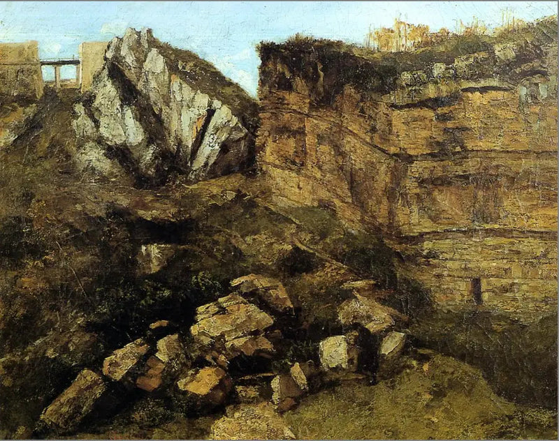La roca podrida - Gustave Courbet