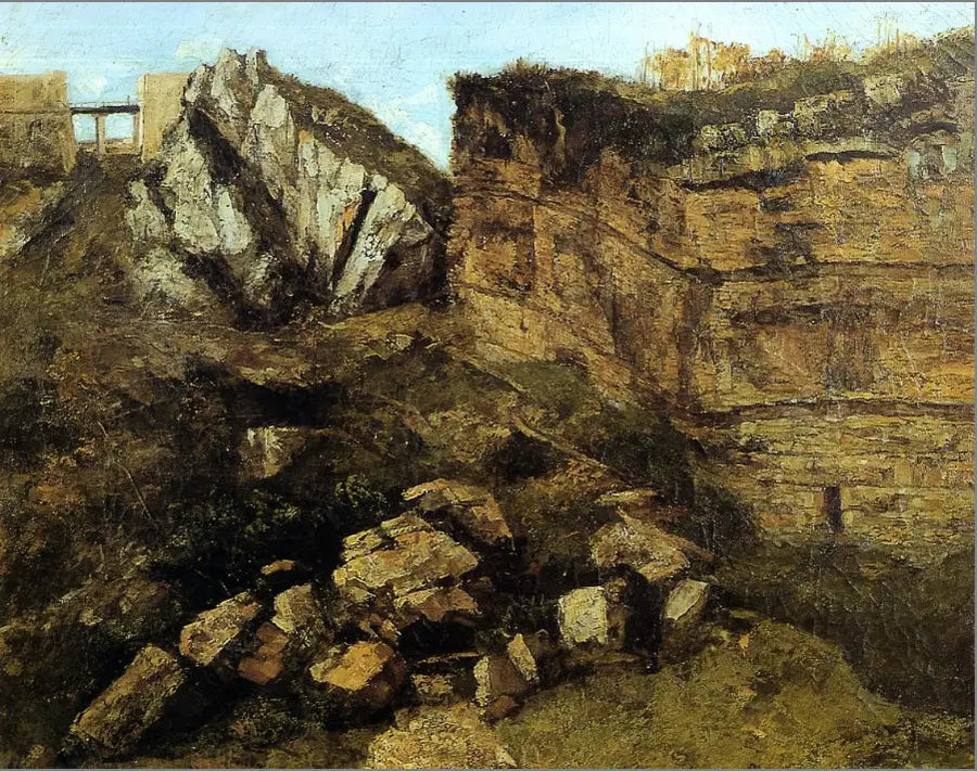 La roca podrida - Gustave Courbet