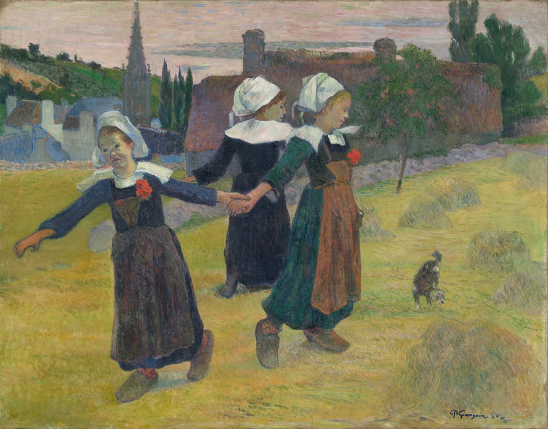 La Ronda de las pequeñas bretonas - Paul Gauguin