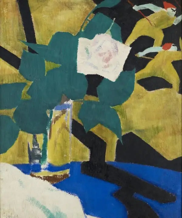 La Rosa y el Biombo lacado - Francis Cadell