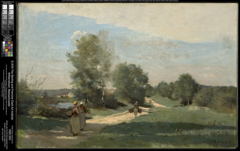 La carretera junto al agua - Jean-Baptiste Camille Corot