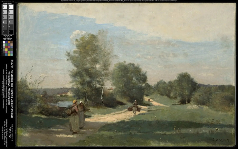 La carretera junto al agua - Jean-Baptiste Camille Corot