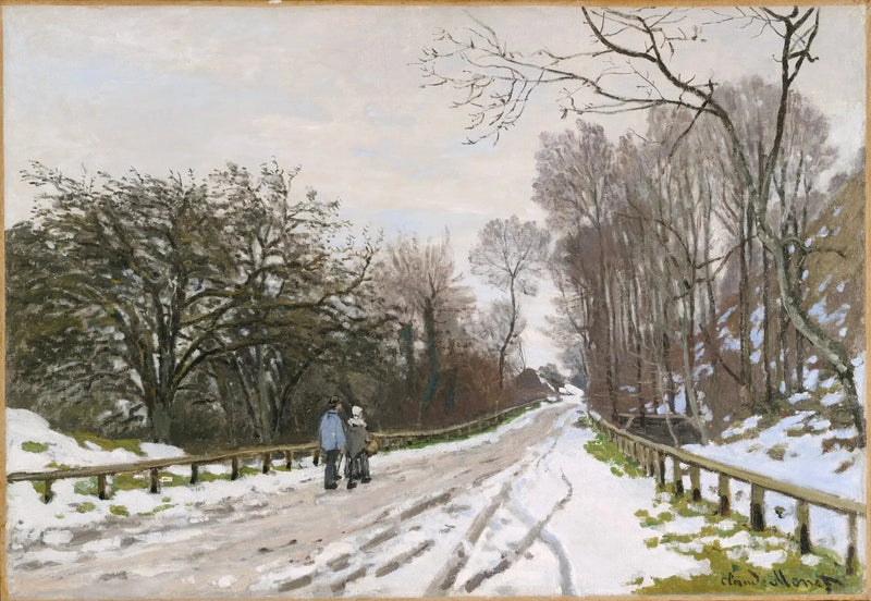 La carretera agrícola Saint-Siméon en invierno W81 - Claude Monet