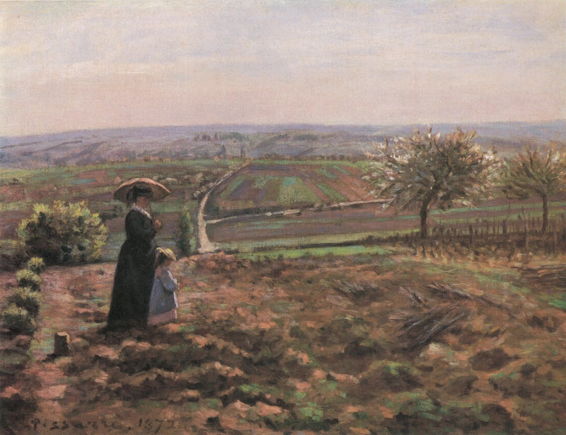 La Ruta de Ruan, las alturas del Hautil, Pontoise - Camille Pissarro