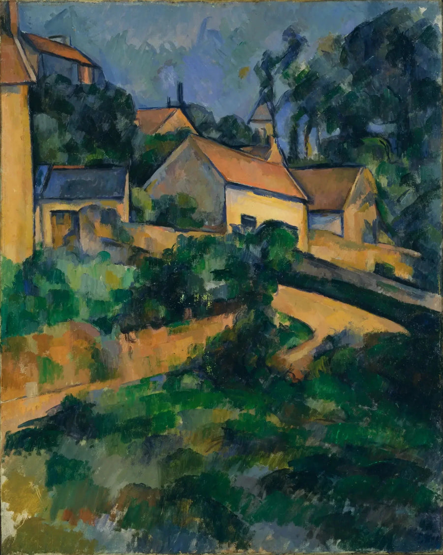 La Ruta giratoria en Montgeroult - Paul Cézanne