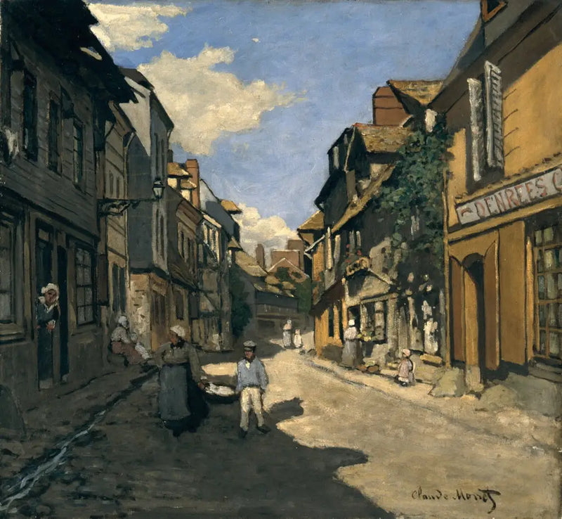 La calle de la Bavolle en Honfleur - Claude Monet