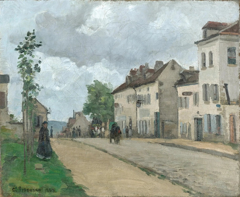 La Calle de Gisors en Pontoise - Camille Pissarro