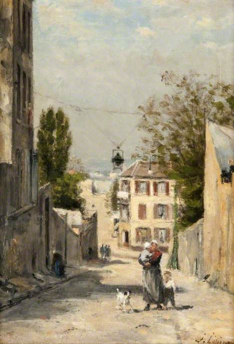 La calle de Norvins, Montmartre - Stanislas Lépine