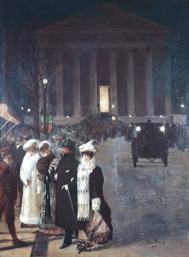 La calle Royale, la noche de Navidad - Jean Béraud
