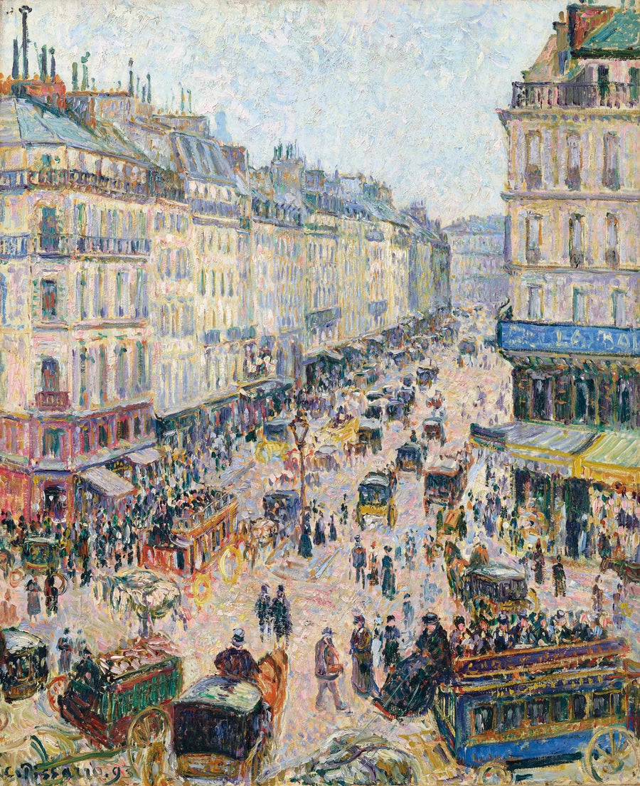 La calle Saint-Lazare, tiempo luminoso - Camille Pissarro