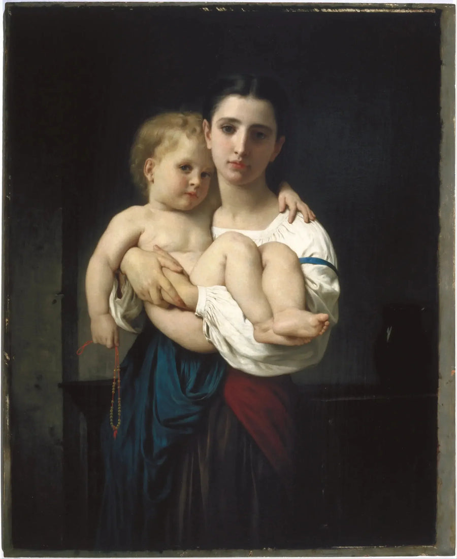 La hermana mayor, reducción (La hermana mayor, reducción) - Bouguereau