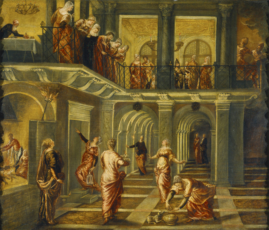 La Sabia y la Locura de las Vírgenes - Jacopo Tintoretto
