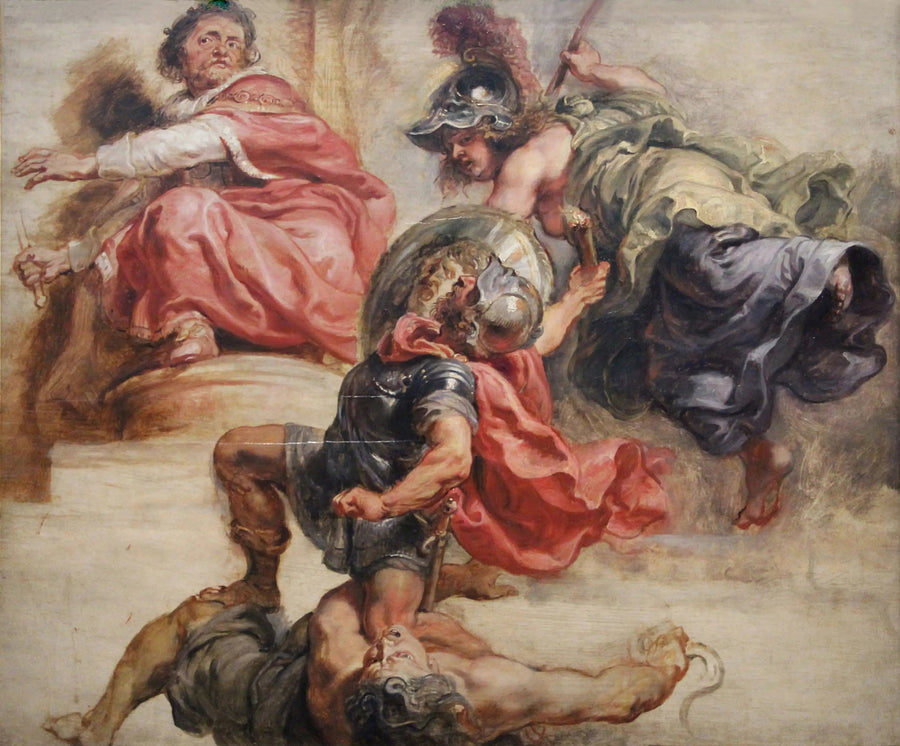La Sabiduría victoriosa de la guerra y de la discordia bajo el gobierno de Jacobo I de Inglaterra - Peter Paul Rubens