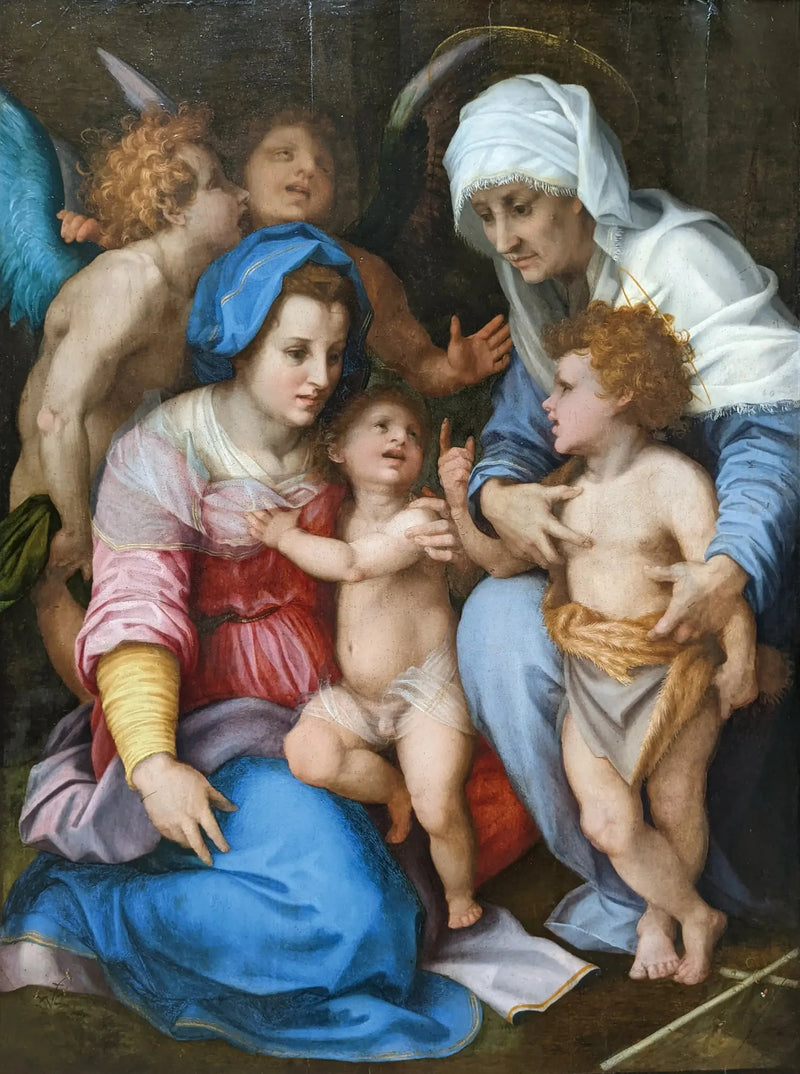 La Sagrada Familia con Ángeles - Andrea del Sarto