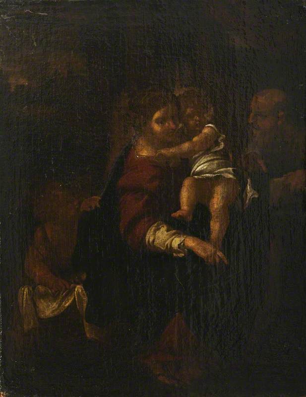 La Sagrada Familia con el niño san Juan - Annibale Carracci