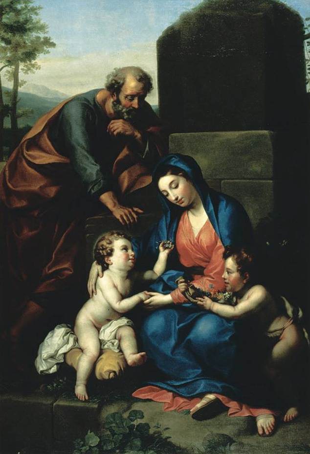 La Sagrada Familia con el niño san Juan Bautista - Anton Raphael Mengs