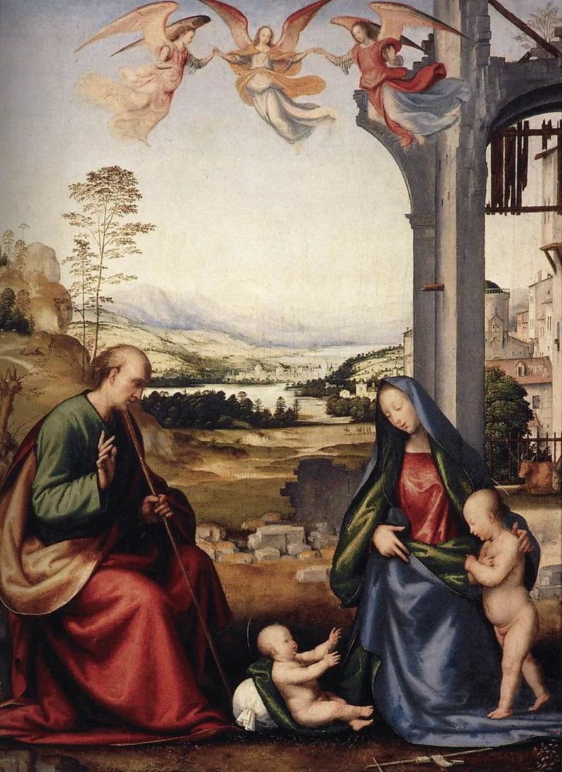 La Sagrada Familia con el niño San Juan Bautista - Fra Bartolomeo