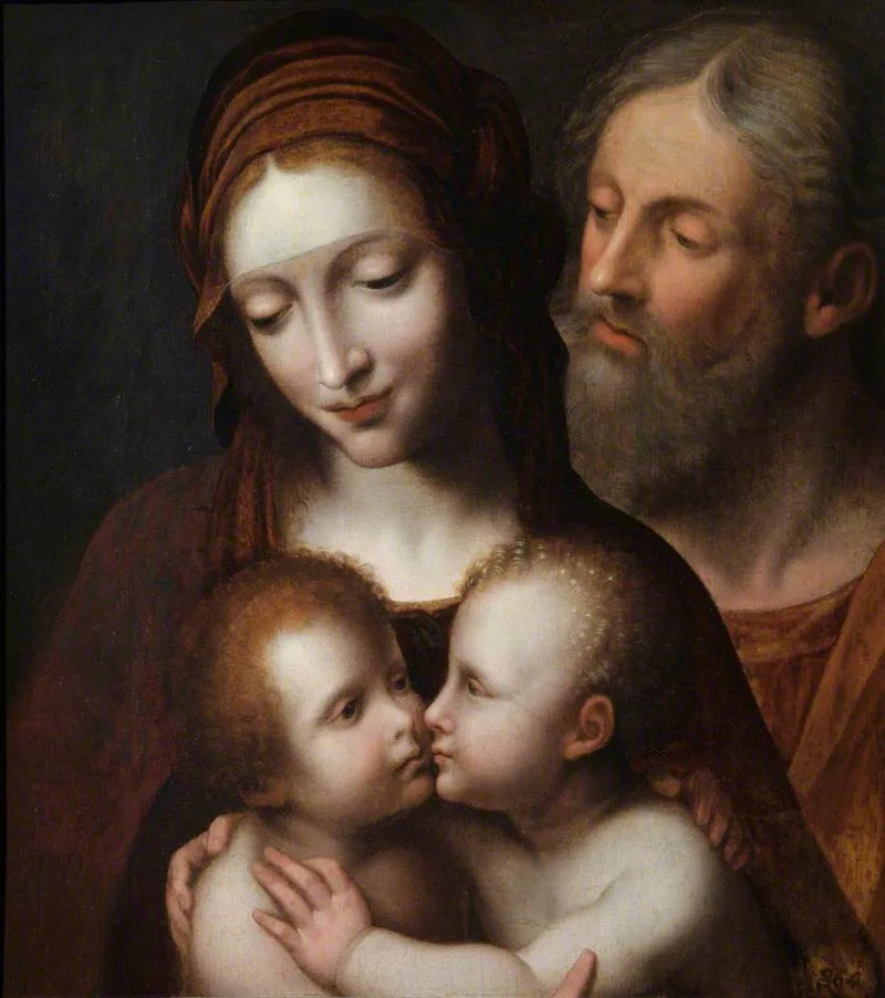 La Sagrada Familia con el Niño San Juan - Bernardino Luini