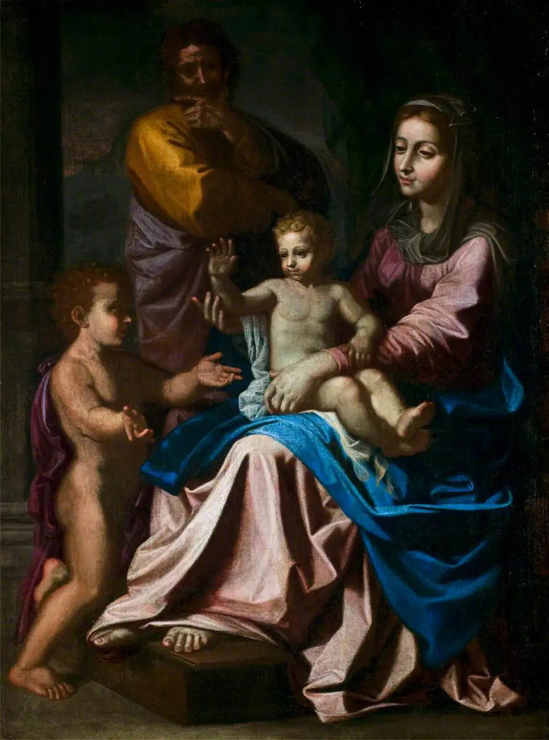 La Sagrada Familia con el niño San Juan - Nicolas Poussin