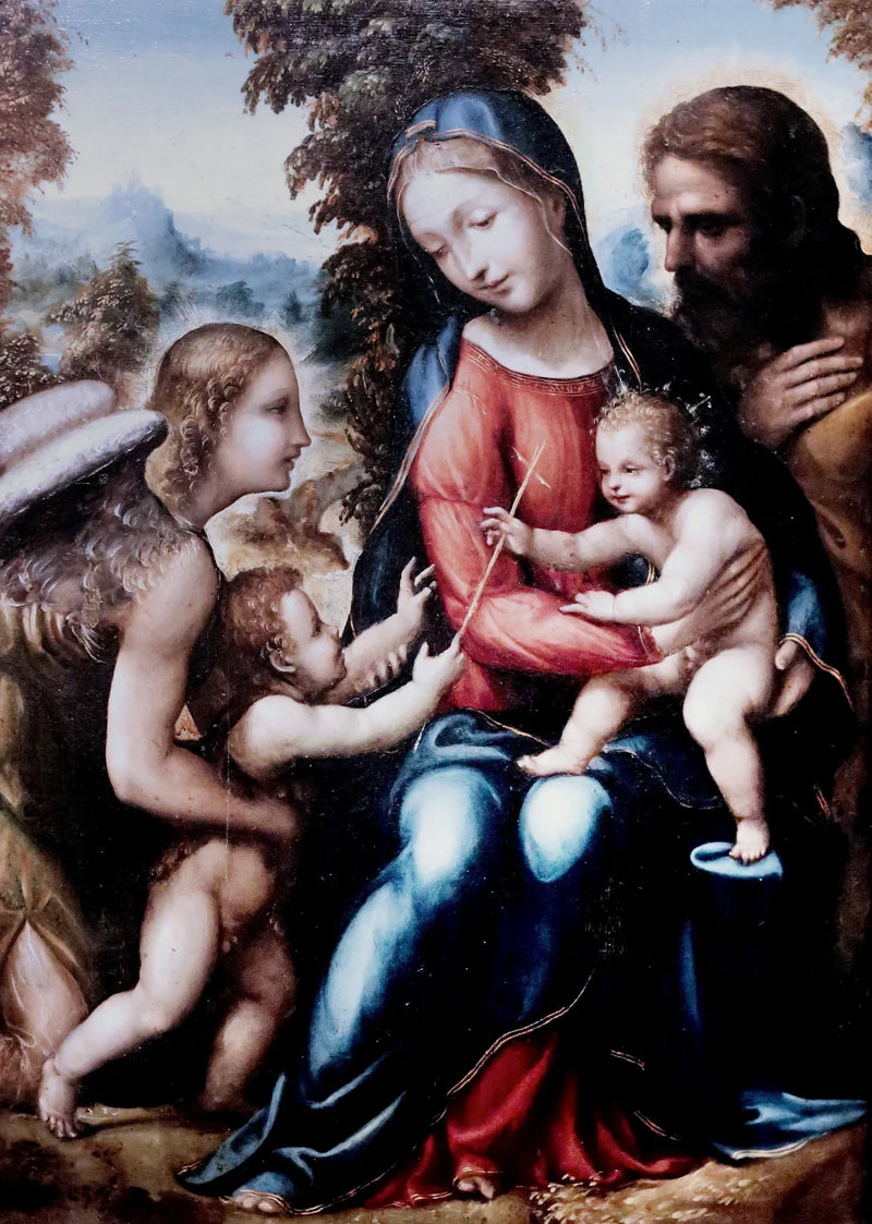La Sagrada Familia con san Juan Bautista y un ángel - Il Sodoma (Giovanni Antonio Bazzi)