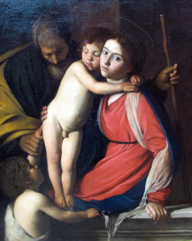 La Sagrada Familia con san Juan Bautista - Caravaggio