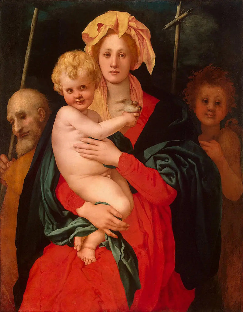 La Sagrada Familia con san Juan Bautista - Pontormo