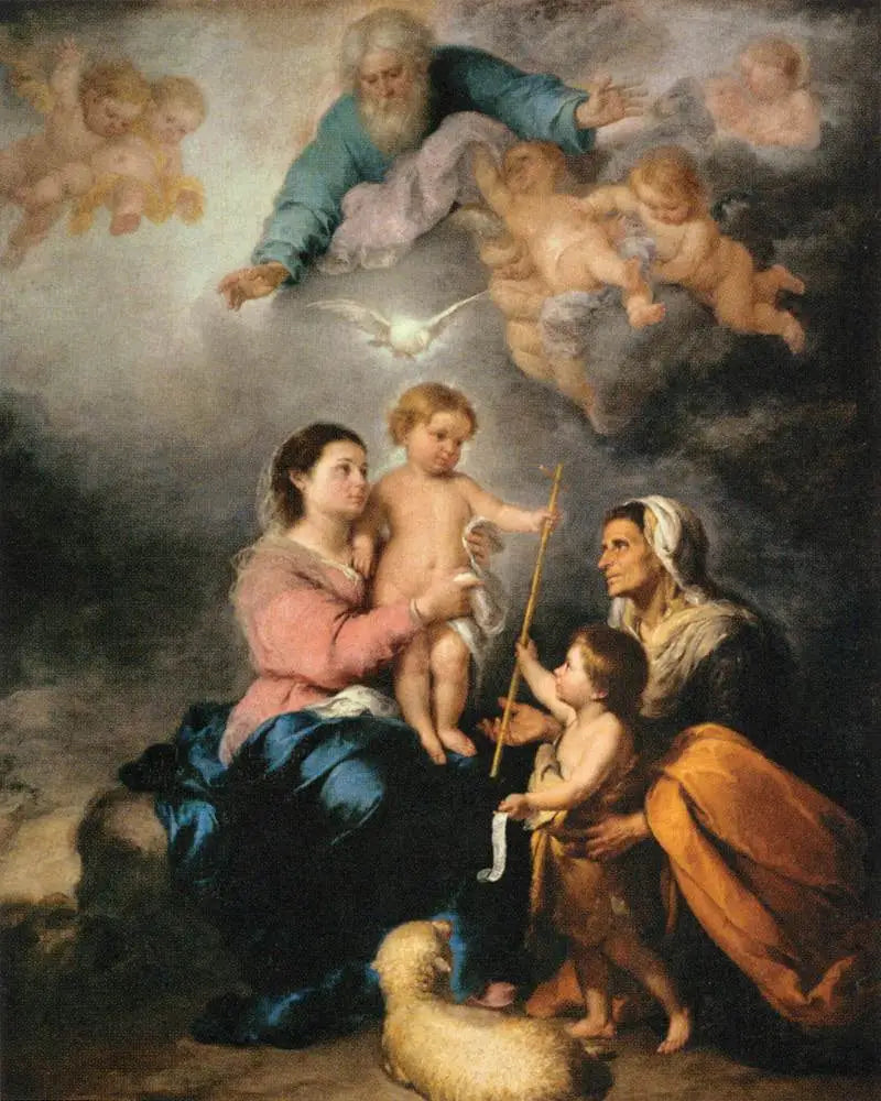 La Sainte Famille - Bartolomé Esteban Murillo image 1 copie de tableau peinte à la main