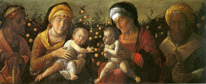 La Sagrada Familia y la Familia de San Juan Bautista - Andrea Mantegna