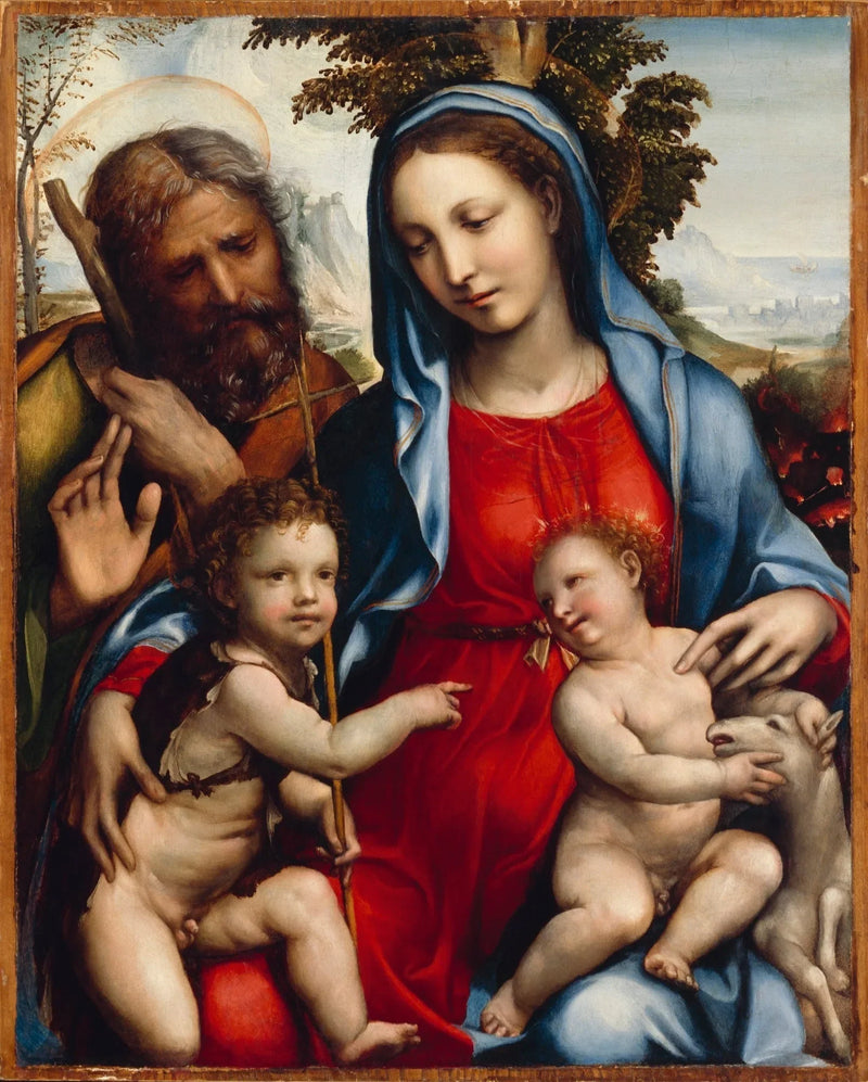 La Sagrada Familia y San Juan - Il Sodoma (Giovanni Antonio Bazzi)