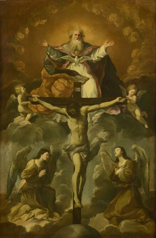 La Santísima Trinidad adorada por los ángeles - Guido Reni