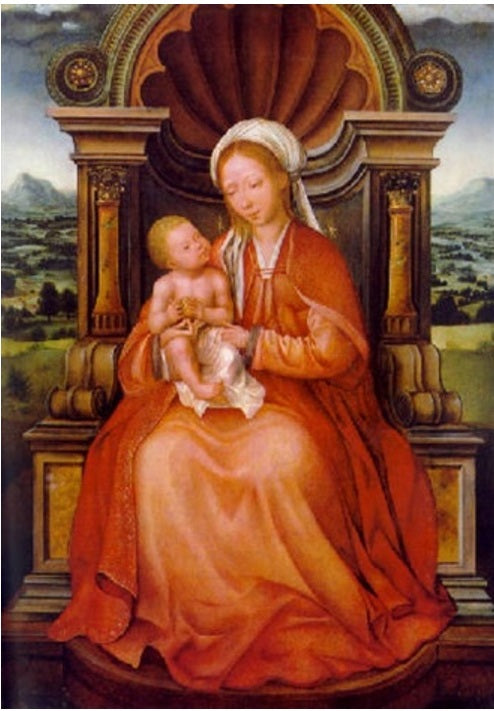 La Santa Virgen con el Niño Jesús - Quentin Metsys