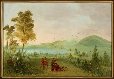 La Salle assassiné par Duhaut. 19 mai 1686 - George Catlin - Alpha Reproduction