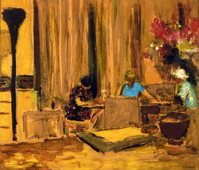 La sala de billar del castillo de Clayes - Édouard Vuillard