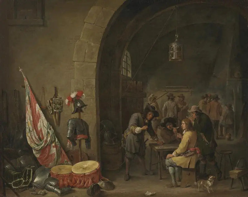 La sala de guardia - David Teniers el Joven