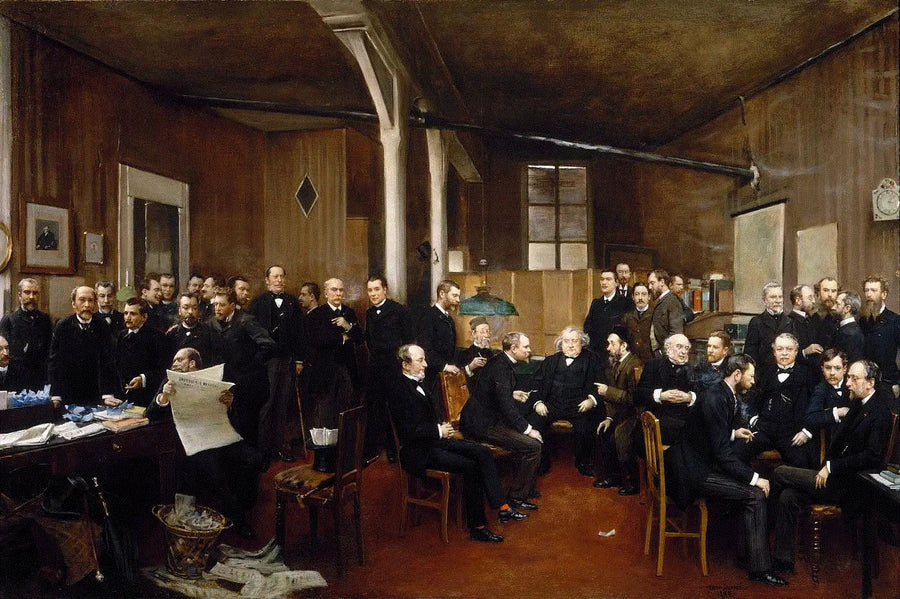 La sala de redacción del Diario de los Debates - Jean Béroud