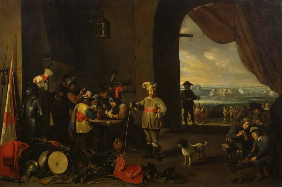 La sala de guardia - David Teniers el Joven