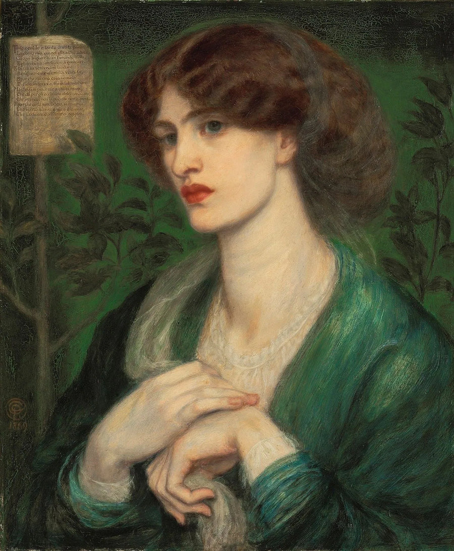 La salutación de Beatriz - Dante Gabriel Rossetti
