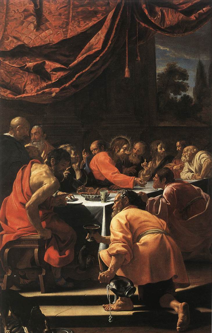La escena - Simon Vouet