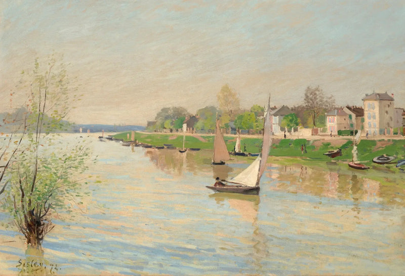 El Sena en Argenteuil - Alfred Sisley
