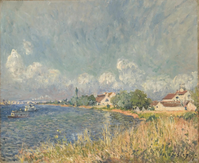 El Sena en Billancourt - Alfred Sisley