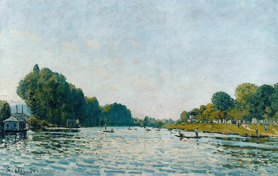 El Sena en Bougival - Alfred Sisley