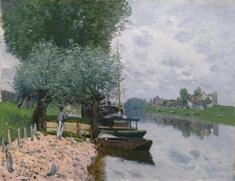 El Sena en Bougival - Alfred Sisley
