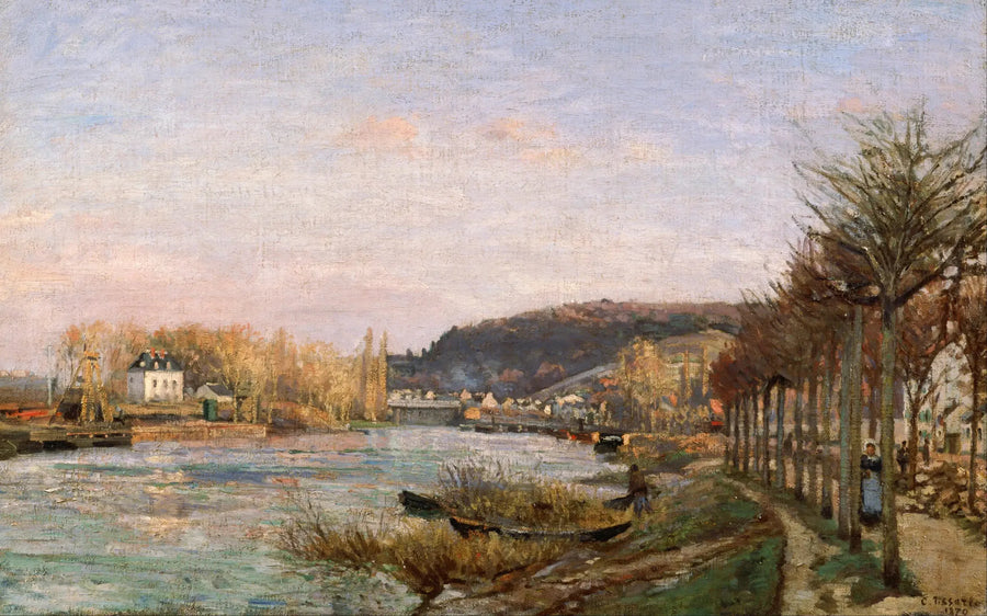 El Sena en Bougival - Camille Pissarro