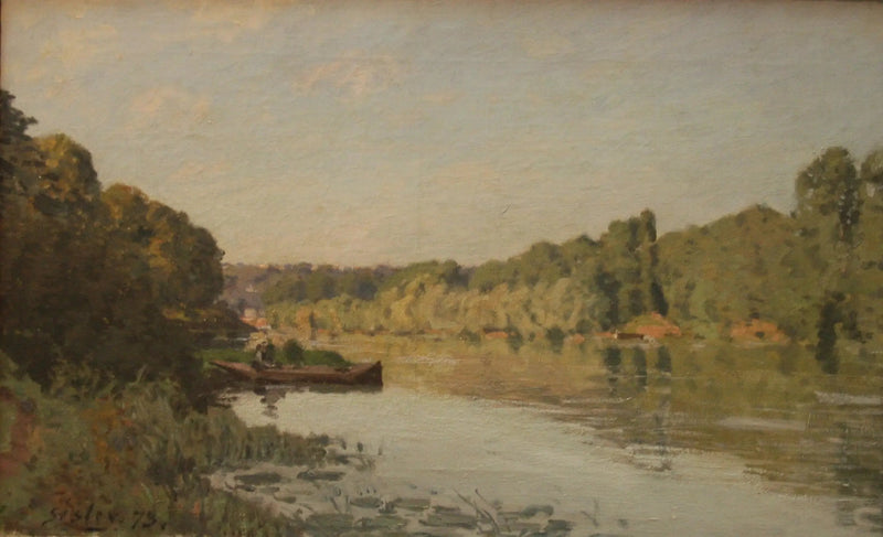 El Sena en Bougival, efecto de otoño - Alfred Sisley