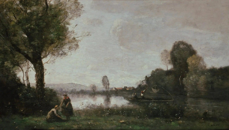 La Sena en Chatou - Jean-Baptiste Camille Corot