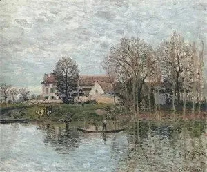 El Sena en Port-Marly - Alfred Sisley