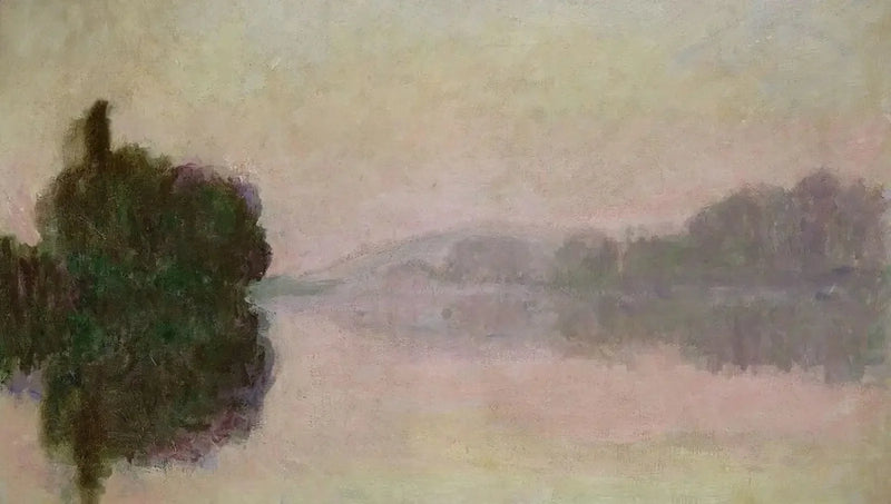 El Sena en Port-Villez, efecto de la tarde - Claude Monet