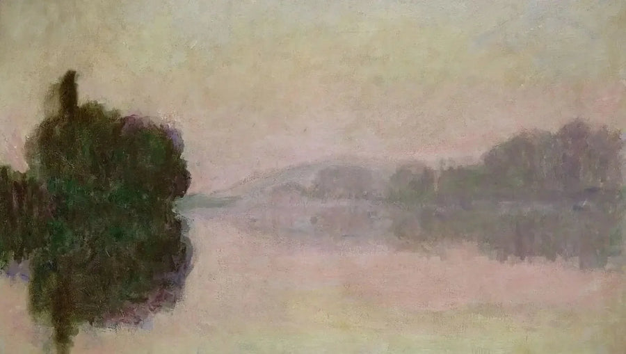El Sena en Port-Villez, efecto de la tarde - Claude Monet